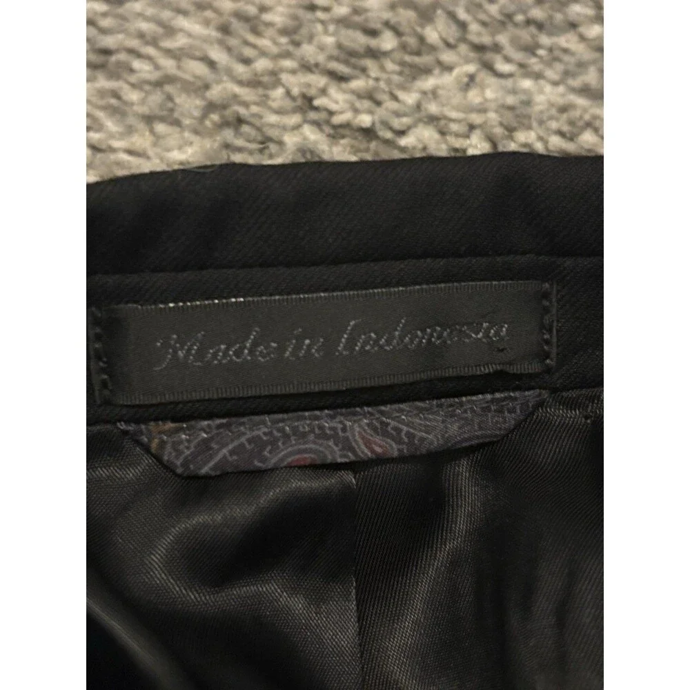 Ralph Lauren Polo Blazer Men’s 44R Black 100% Wool RN90736